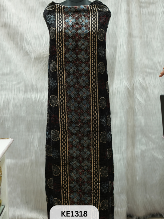 VELVET AJRAKH HANDBLOCKPRINT - 2.5MTR TOP