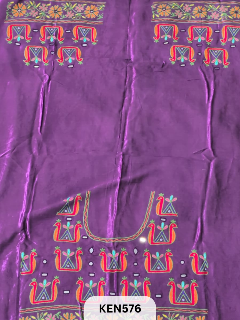MASHRUSILK HAND AARIWORK UNSTITCHED BLOUSEPIECE