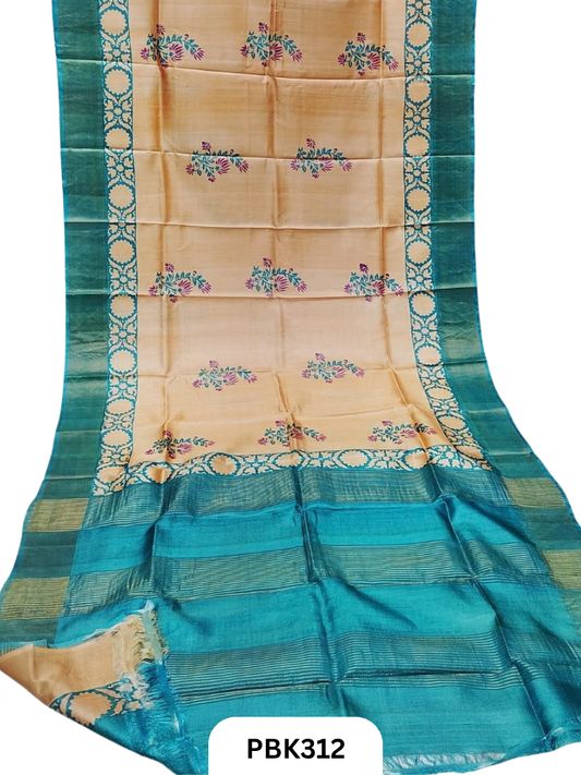 Pure Handloom Tussar Silk Saree