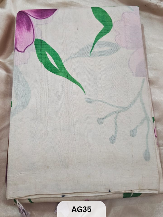 MURSHIDABAD HAND PAINTED SILK SAREE