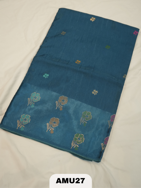DOLA SILK SAREE WITH SATIN BORDER