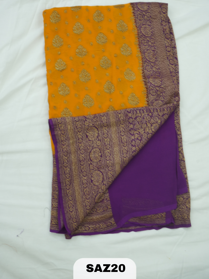 BANARAS ANTI KHADI GEORGET SAREE