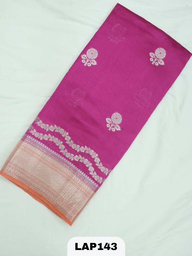 Banaras kora dupion silk saree