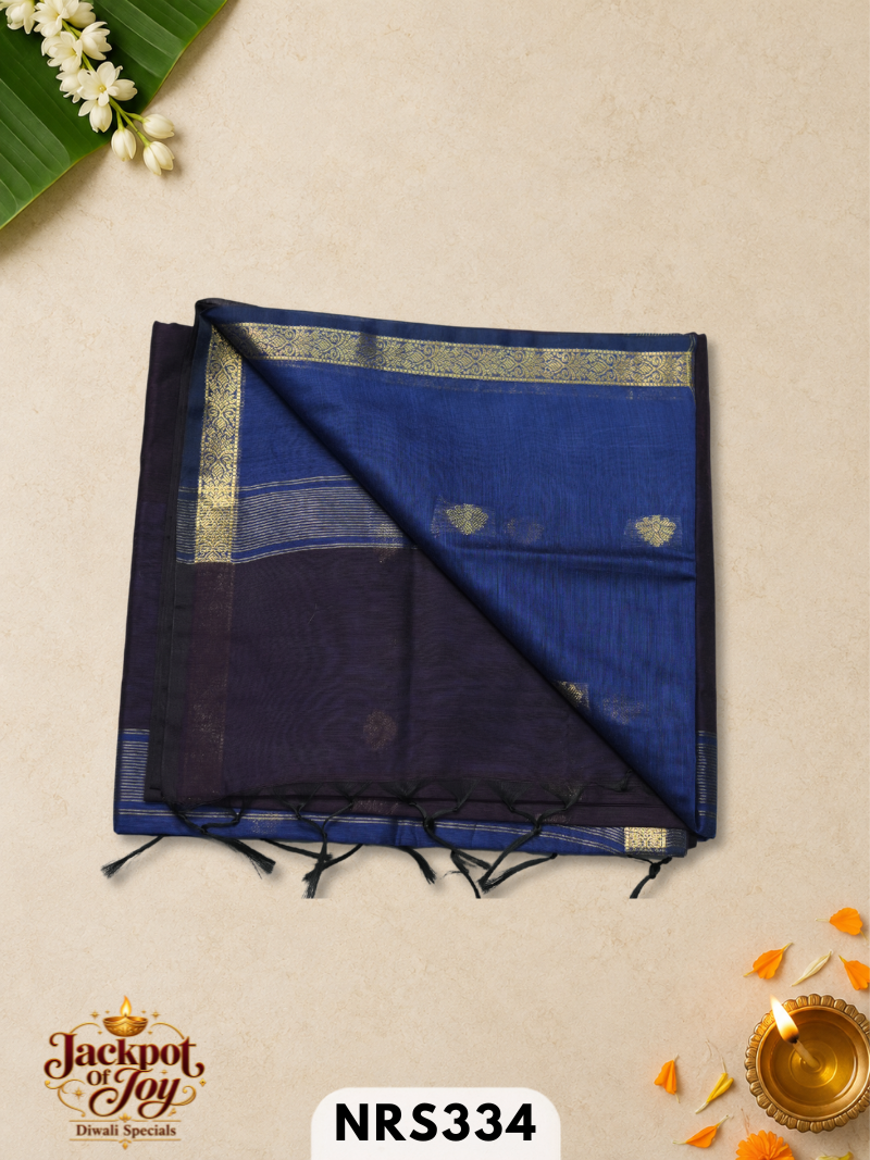 chanderi inspired maheswari saree