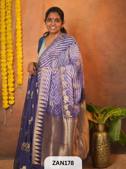 SHIBORI WITH KOTA TUSSAR BANARASI SAREE
