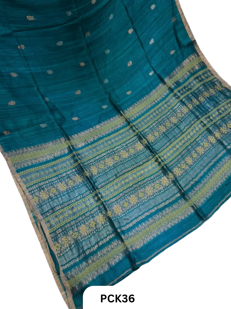 Pure Handloom Matka Banarasi Handweaving Jamdani Motif Saree