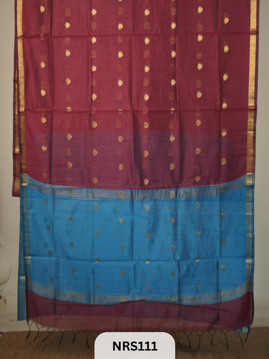 CHANDERI INSPIRED MAHESWARI SAREE