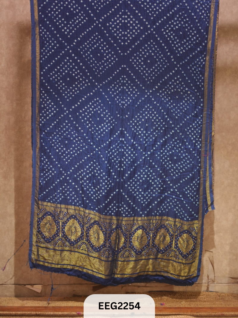 MODAL FUSIOIN SAREE WITH DOLA BORDER - EXCLUSIVE