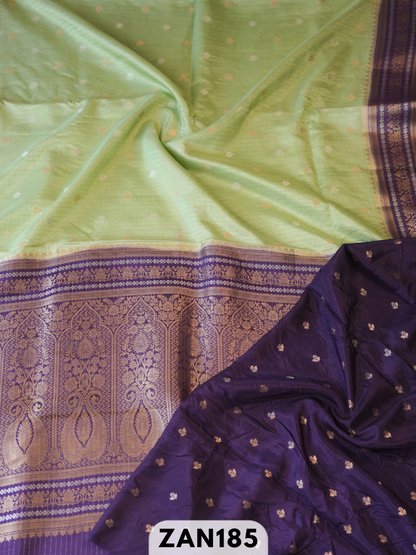 Pure Dupion kanchipuram fusion Rich pallu saree
