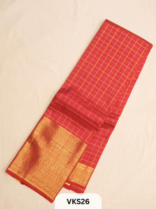 KANCHIPURAM KATTAM SAREE