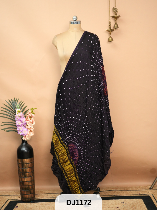 BANDHANI BORDERLESS WITH LAGDI PATTA - DUPATTA