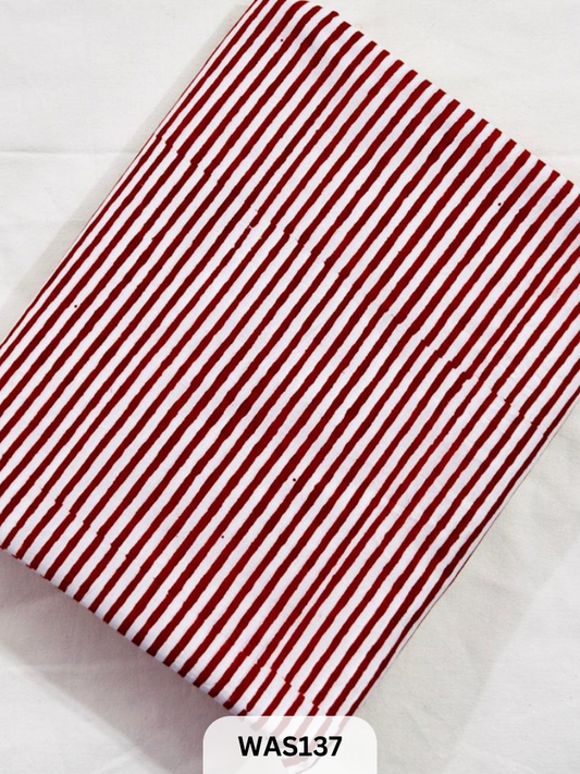 JAIPUR PURE HANDBLOCK RUNNING FABRIC - 1MTR