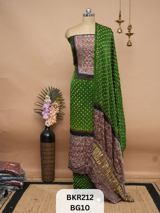 BANDHANI AJRAKH WITH LAGDI PATTA | SALWAR SUIT