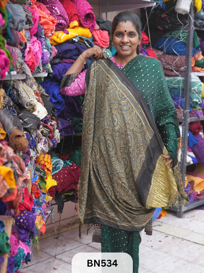 MODAL GAJI - AJRAKH BANDHINI SAREE