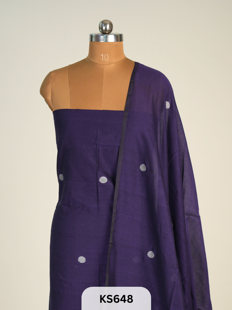 JAMDHANI LINEN TOP WITH DUPATTA
