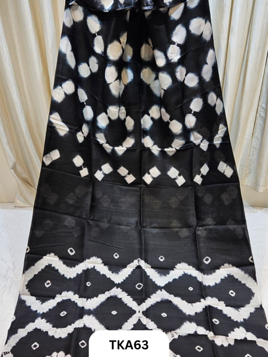 Pure Bishnupuri Silk - Shibori work saree