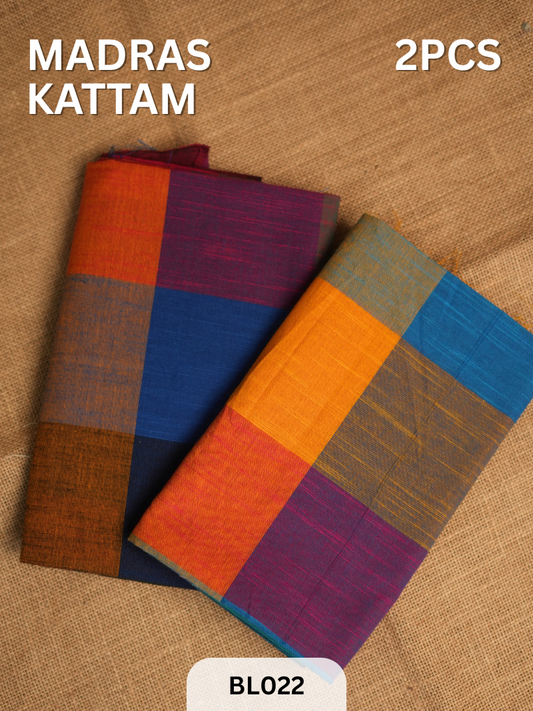CHENNAI KATTAM BLOUSE - 2 PCS