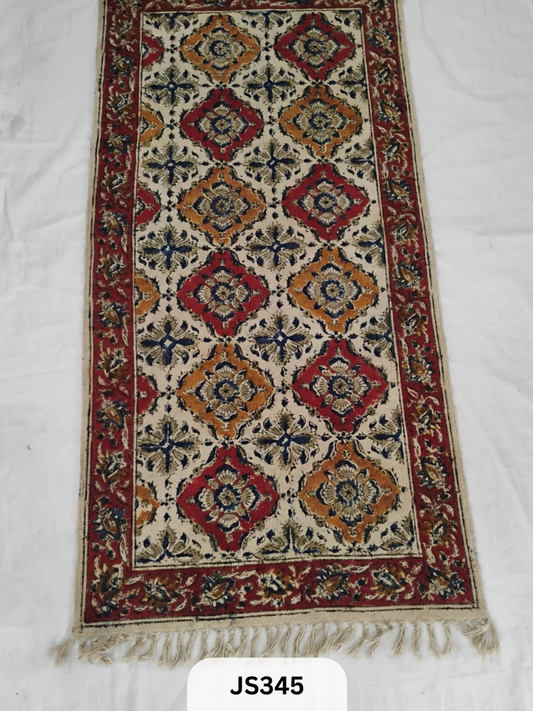 KALAMKARI PRINT FLOOR MAT (2X4 FEET)