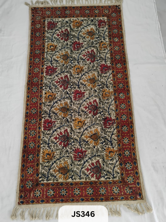 KALAMKARI PRINT FLOOR MAT (2X4 FEET)