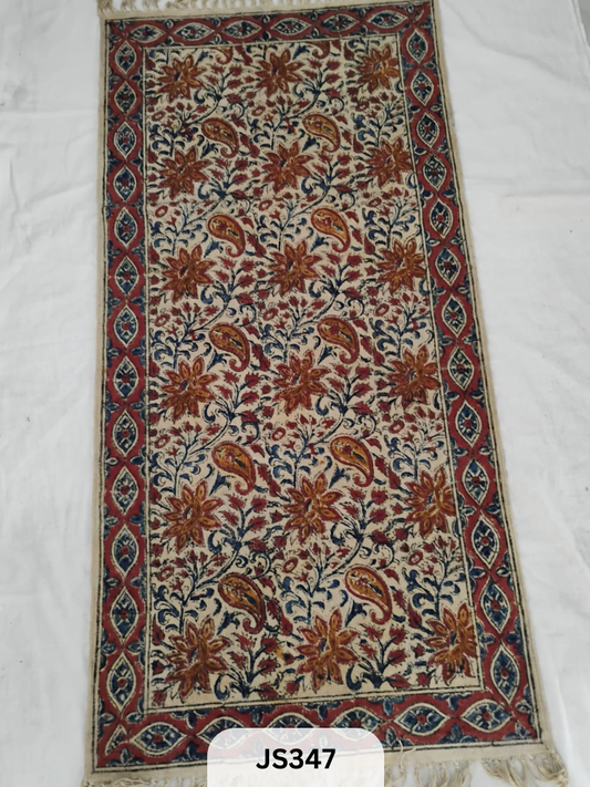 KALAMKARI PRINT FLOOR MAT (2X4 FEET)
