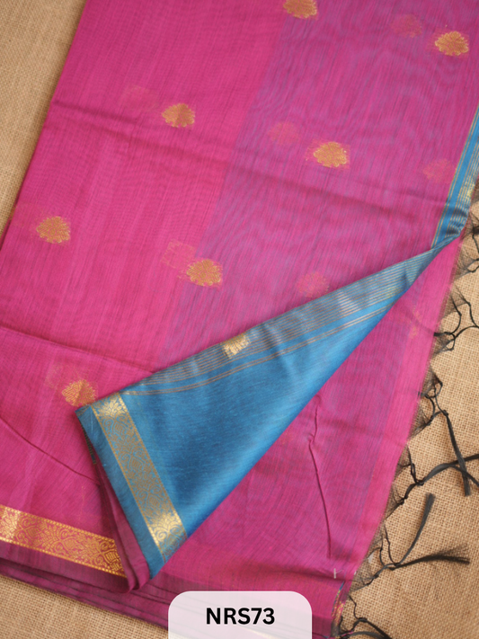 CHANDERI INSPIRED MAHESWARI SAREE