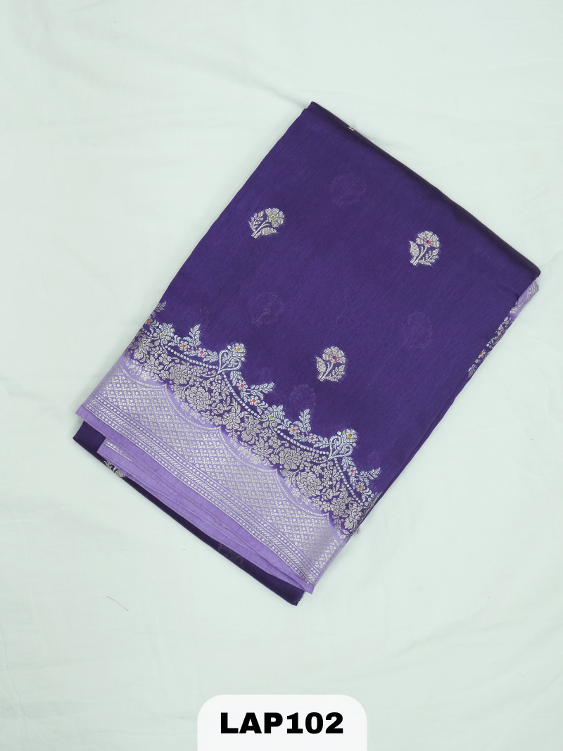 Banaras kora dupion silk saree
