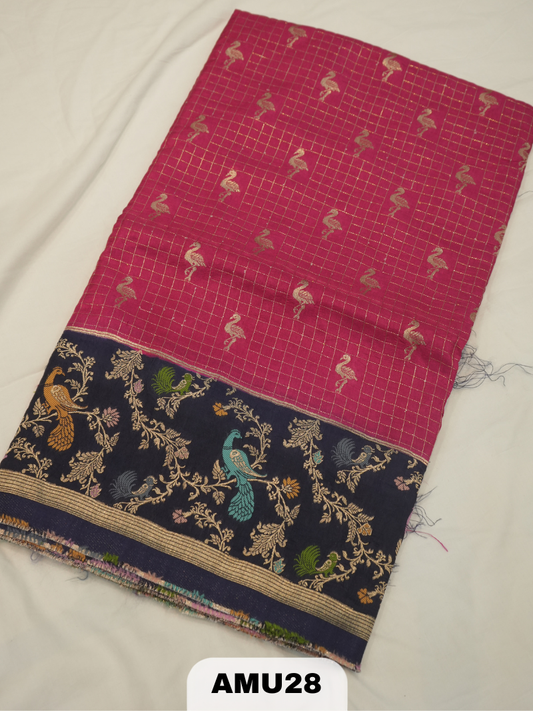 DOLA SILK SAREE WITH SATIN BORDER