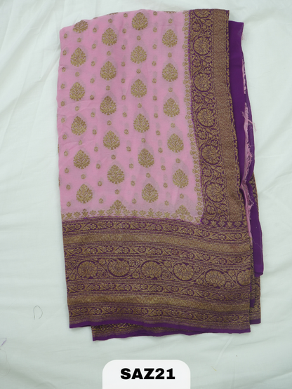 BANARAS ANTI KHADI GEORGET SAREE