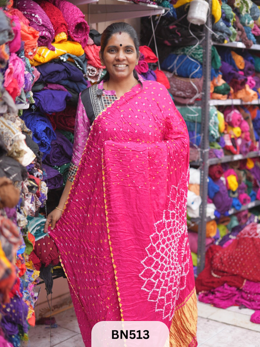 SEMI TISSUE WITH MAKDI PALLU - LADGI PATTA