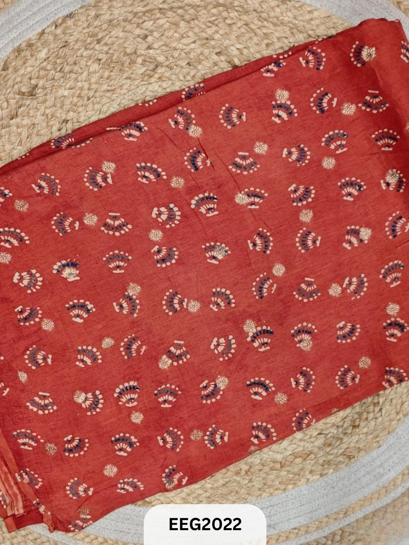 DOLA SILK AJRAKH FABRIC-1MTR