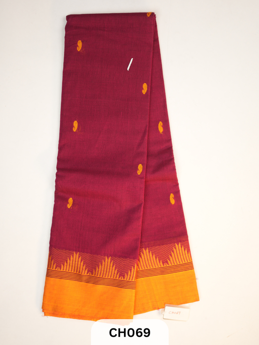 Karaikudi Special Sarees With Kalamkari Blouse
