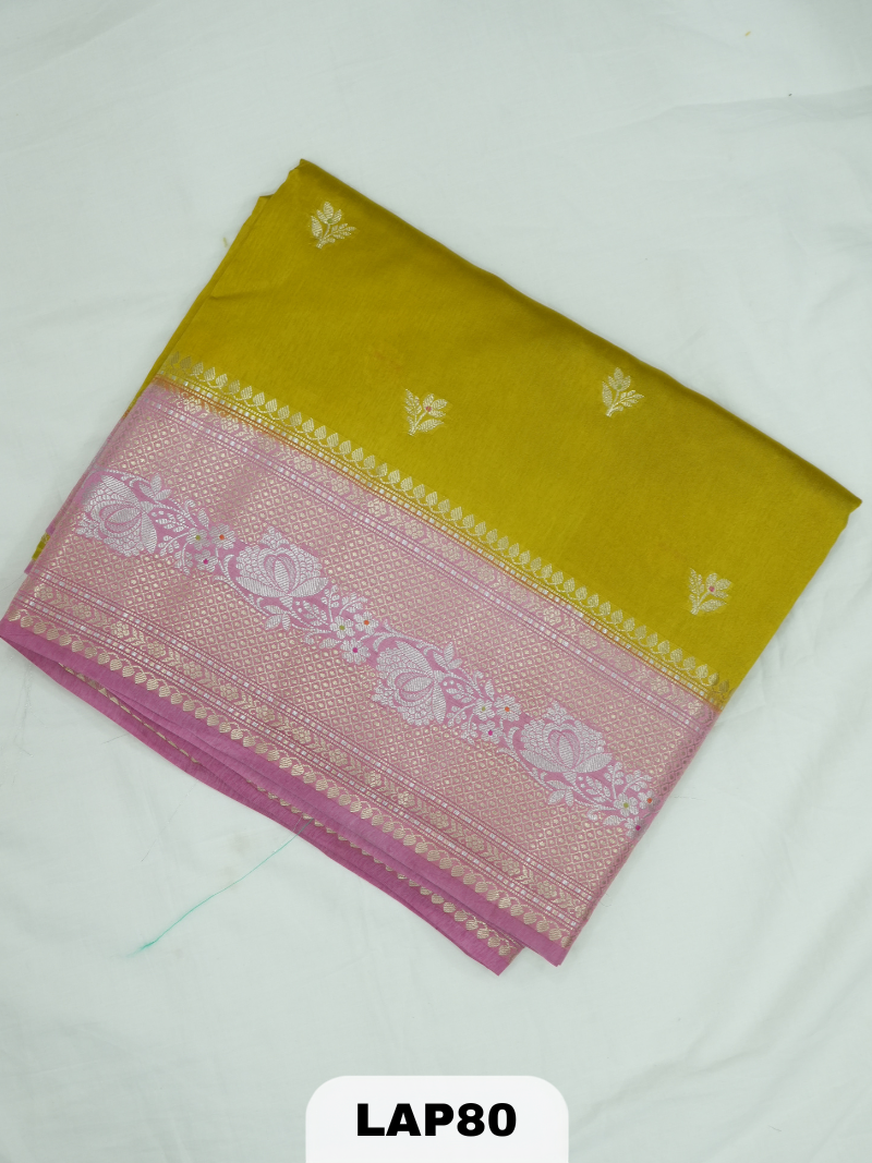 Banaras kora dupion silk saree