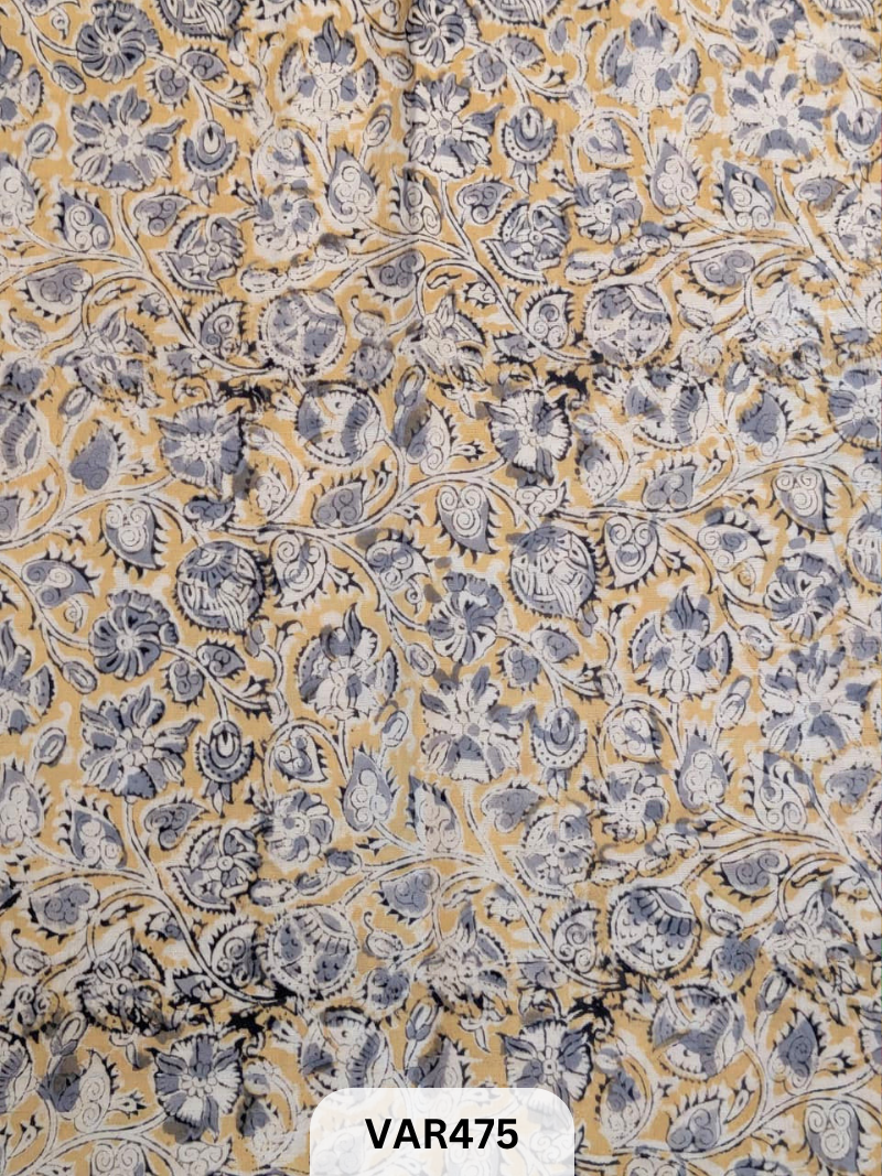 Kalamkari Hand printed - Fabric -1mtr