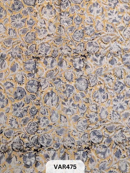 Kalamkari Hand printed - Fabric -1mtr