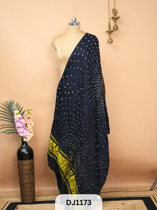 BANDHANI BORDERLESS WITH LAGDI PATTA - DUPATTA