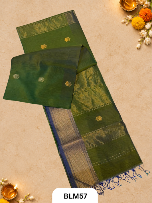 Maheshwari Lotus Buta Saree