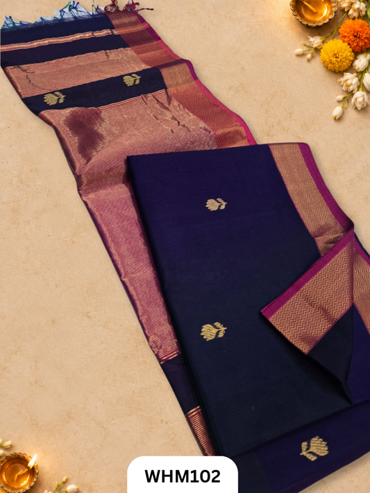 Maheshwari handloom Lotus butta sarees