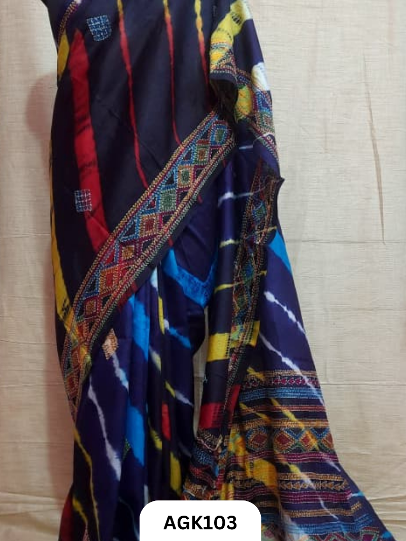 Gaachi by Nethi Tassar – Hand Block & Screen Print Saree with Blouse Piece