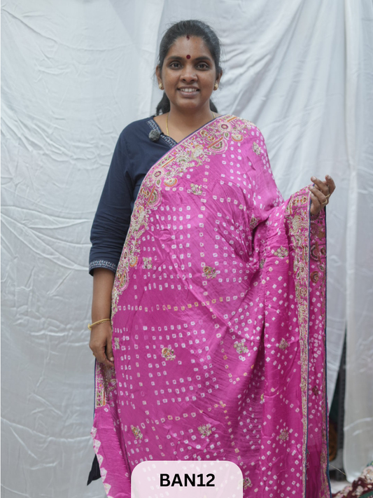 BANDHANI DESIGNER WORK WITH LAGDI PALLU