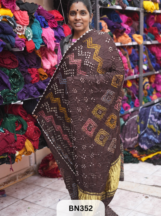 SEMI GAJI - NEW SHIBORI MULTI COLOUR