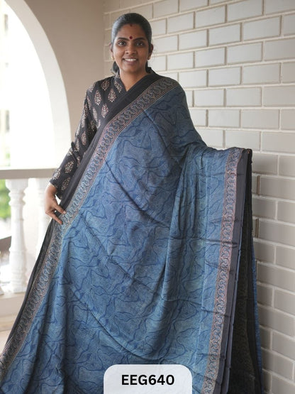 AJRAKH MODAL SAREE - JACKPOT
