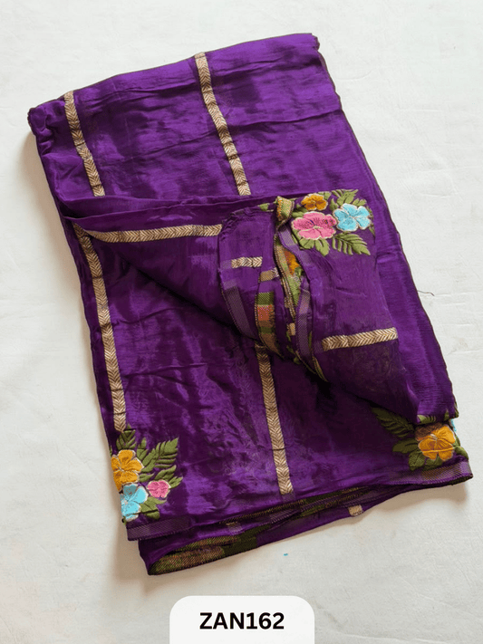 BANARASI CHINON KHADDI MEENA SAREE