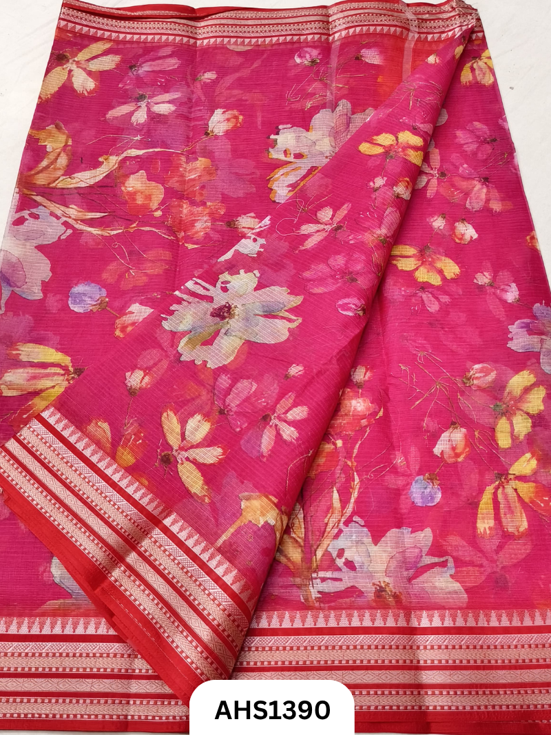 Pure Kota Cotton Digital Print Saree