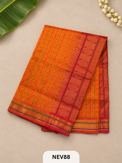 Small Border Thread Lakshadeepam.
