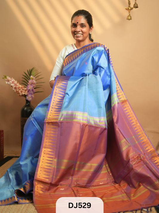 VAAZHAI PATTU SAREE - BANANA PITH | TEMPLE BORDER