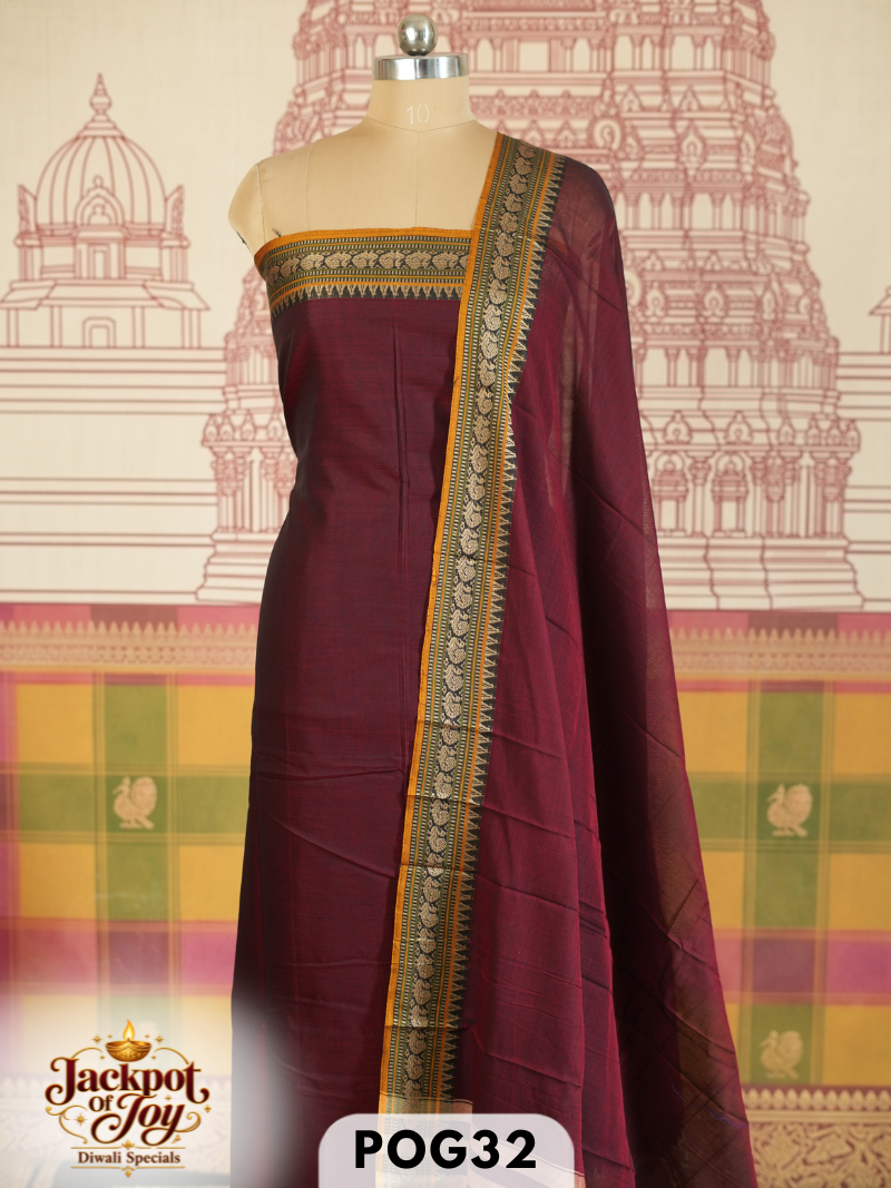 Narayanpet 2 Pcs salwar set-Top-4.50 mtr