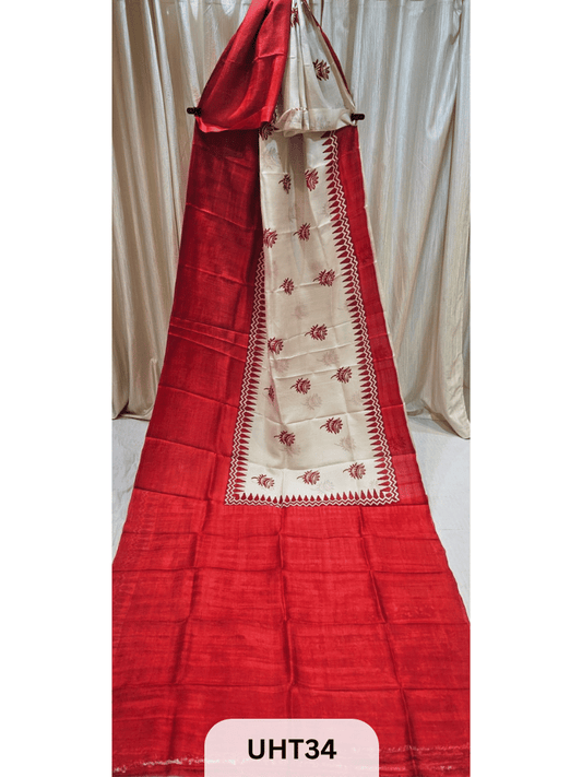 PURE MURSHIDABAD HANDPAINTED SAREE