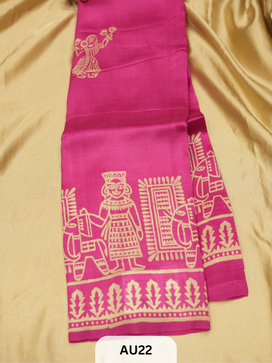 SOFT SILK BLEND TUSSAR | WITH BLOUSE