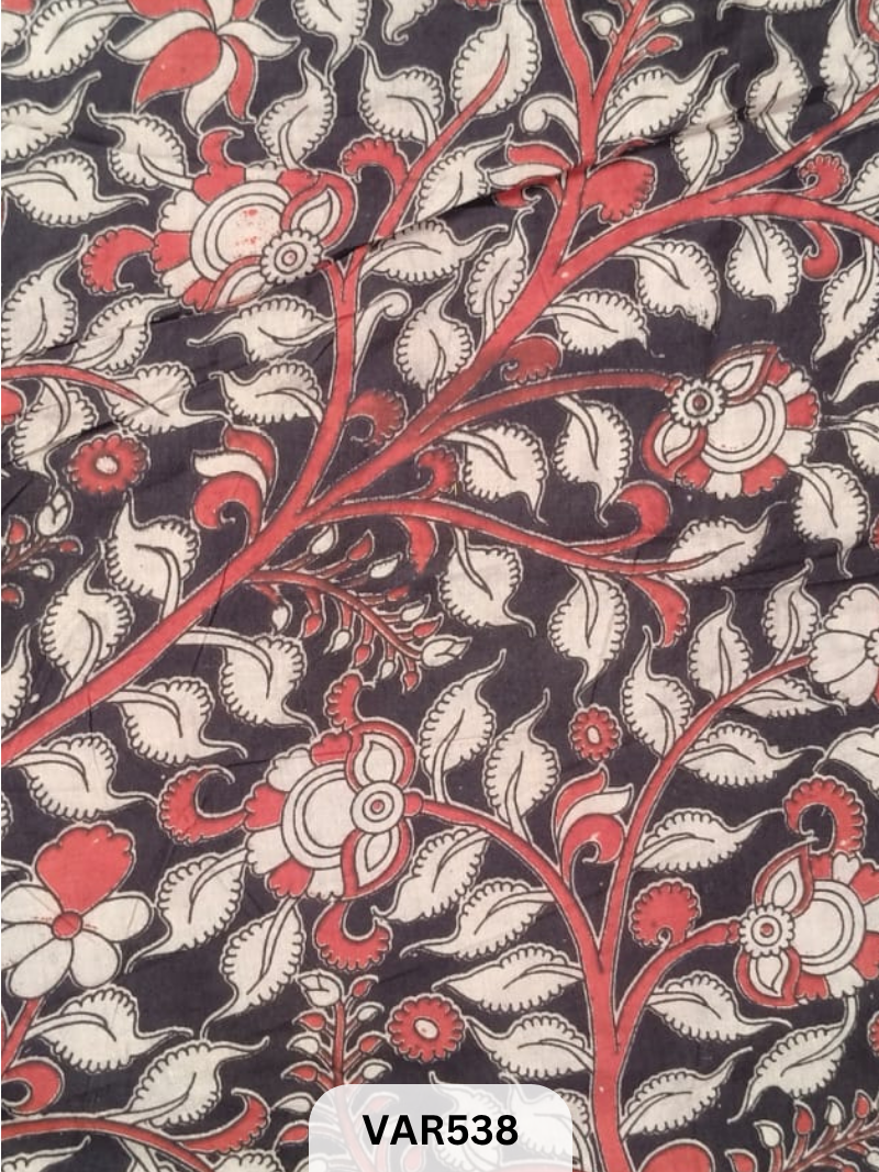 Kalamkari Hand printed - Fabric -2.5mtrs