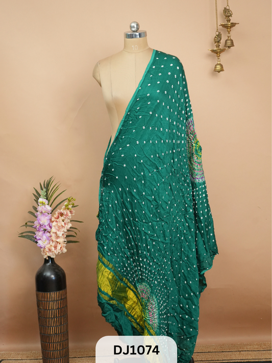 BANDHANI BORDERLESS WITH LAGDI PATTA - DUPATTA